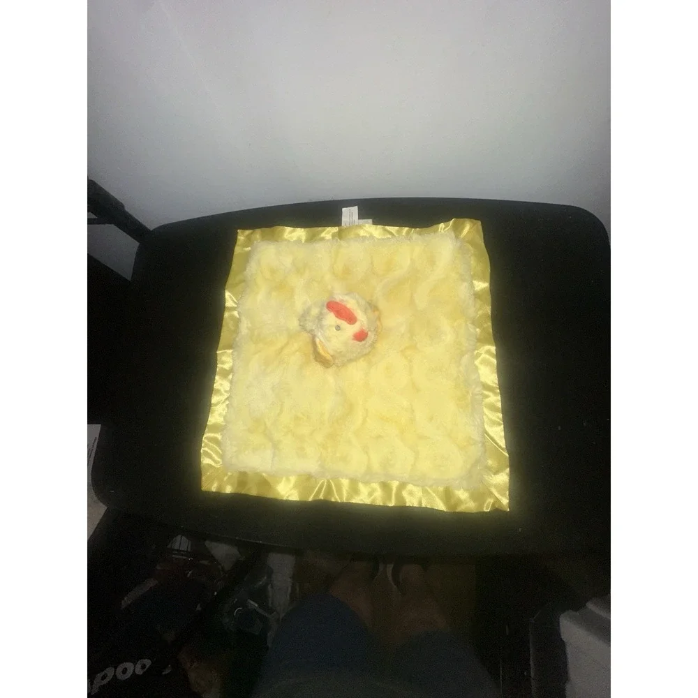 Cloud Island Yellow Chicken fleece Lovie Lovey Security Blanket